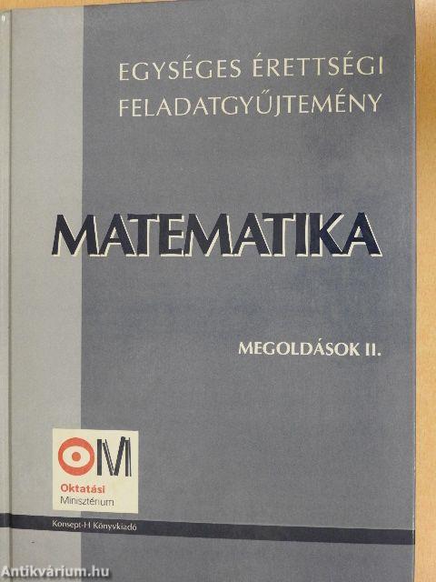 Matematika megoldások II.