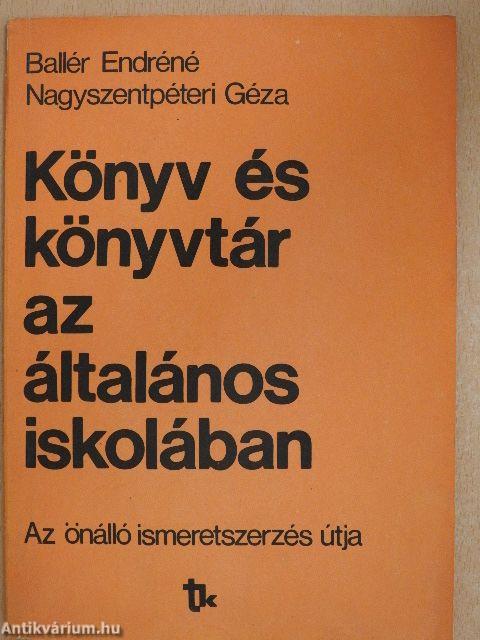 Könyv és könyvtár az általános iskolában