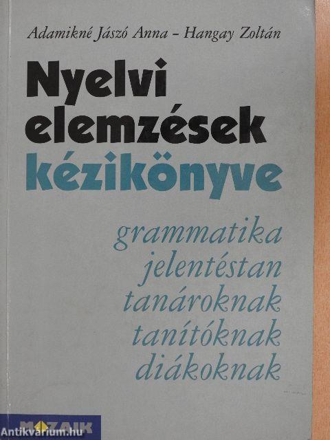 Nyelvi elemzések kézikönyve