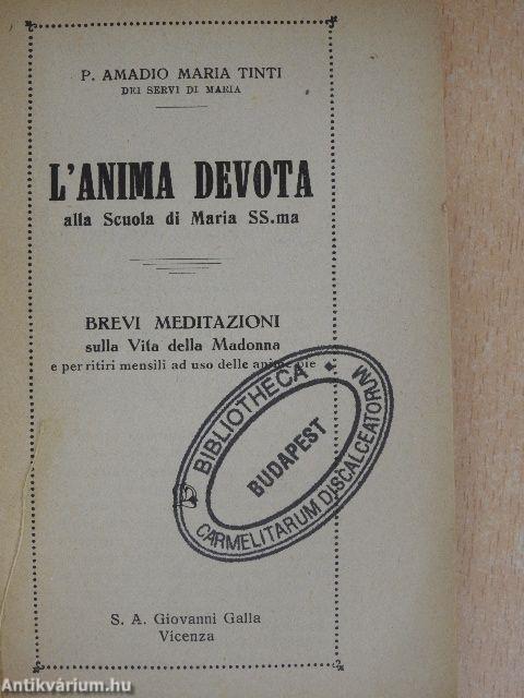 L'Anima Devota alla Scuola di Maria SS.ma