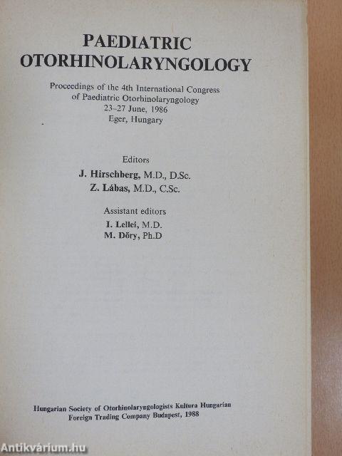 Paediatric Otorhinolaryngology