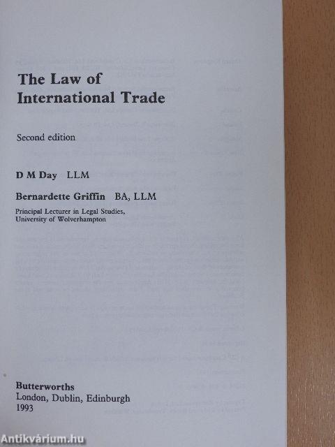 The Law of International Trade