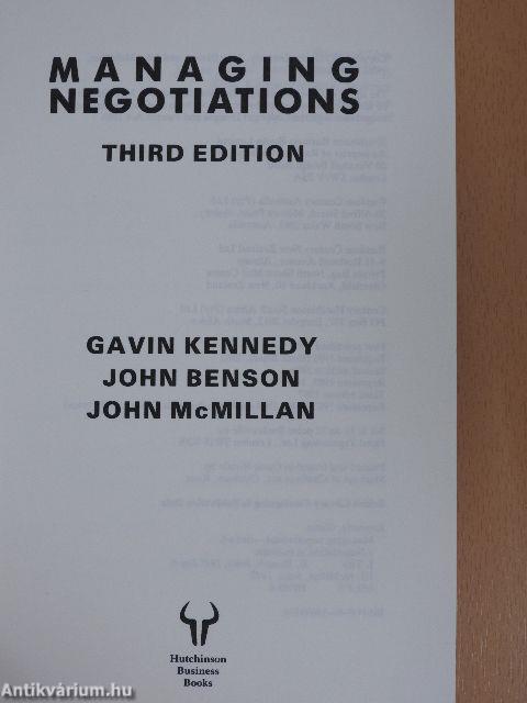 Managing Negotiations