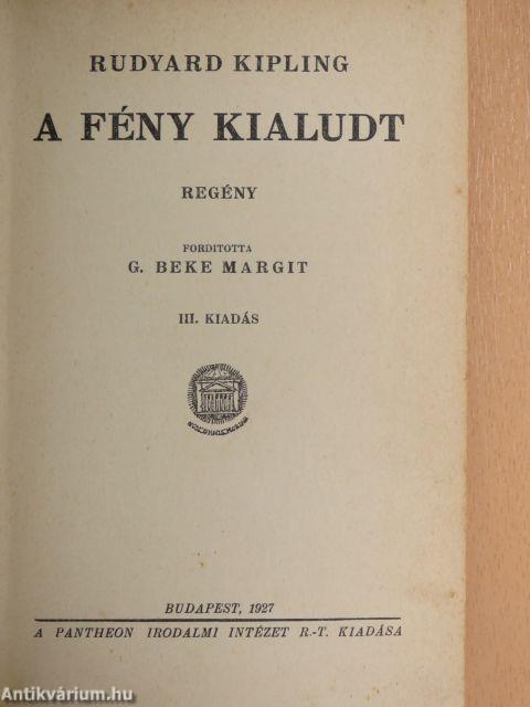 A fény kialudt