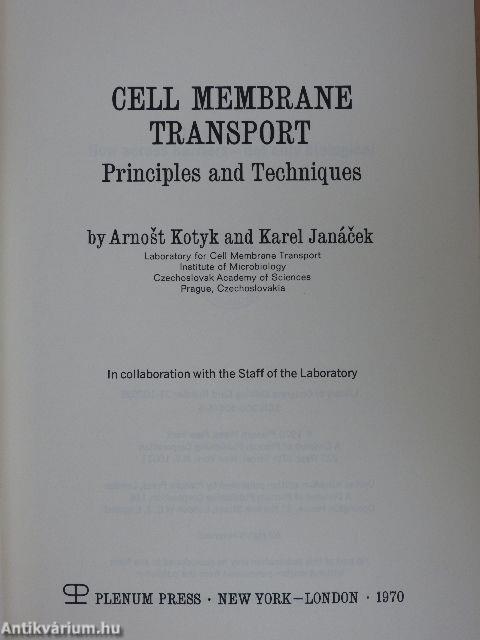 Cell Membrane Transport