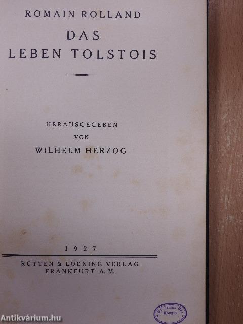 Das leben Tolstois