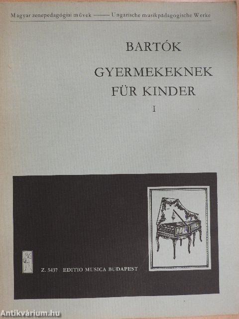 Bartók gyermekeknek I./Bartók für Kinder I.