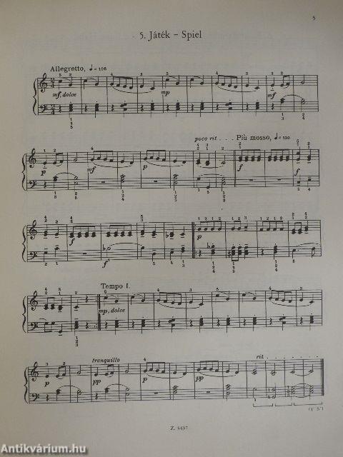 Bartók gyermekeknek I./Bartók für Kinder I.