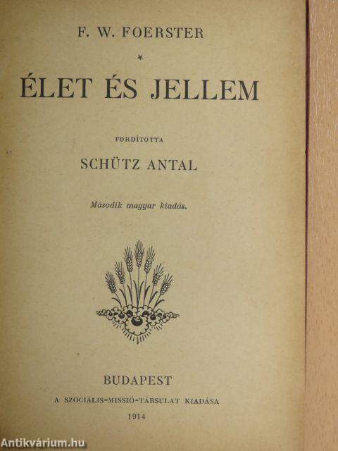 Élet és jellem