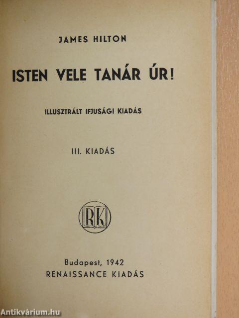 Isten vele tanár úr!