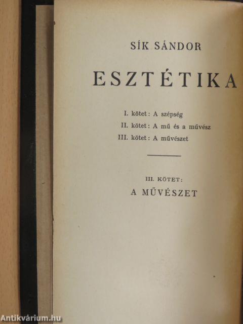 Esztétika III.