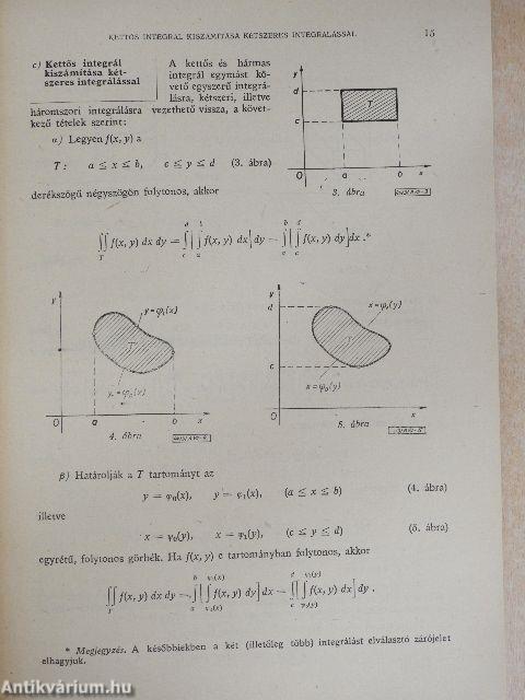 Műszaki matematikai gyakorlatok A. VII.