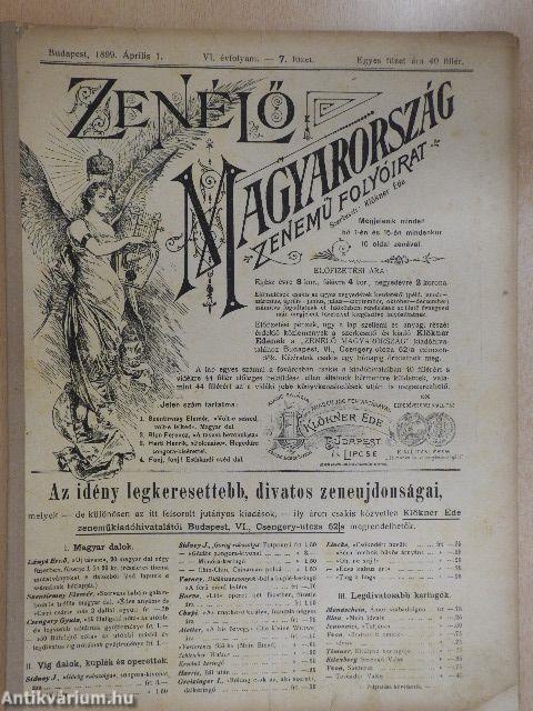 Zenélő Magyarország 1899. április 1.