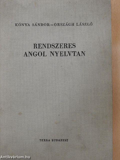 Rendszeres angol nyelvtan