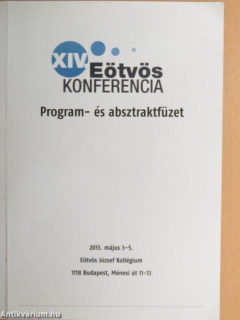 XIV. Eötvös Konferencia Program- és absztraktfüzet