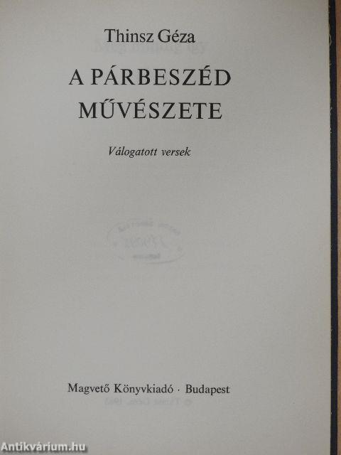 A párbeszéd művészete