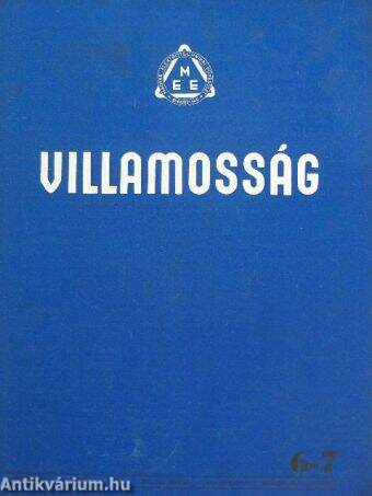 Villamosság 1957. szeptember-október