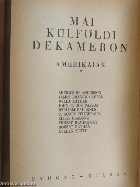 Mai amerikai dekameron