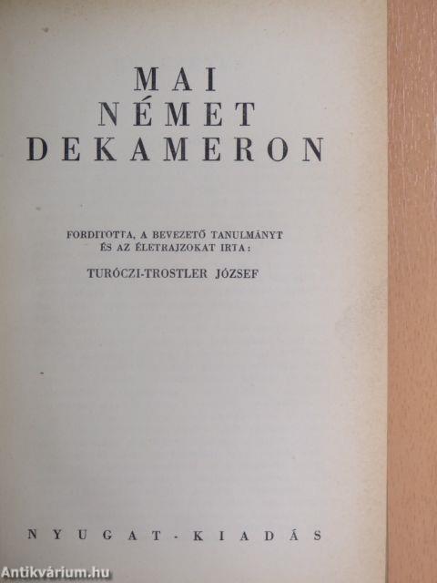 Mai német Dekameron