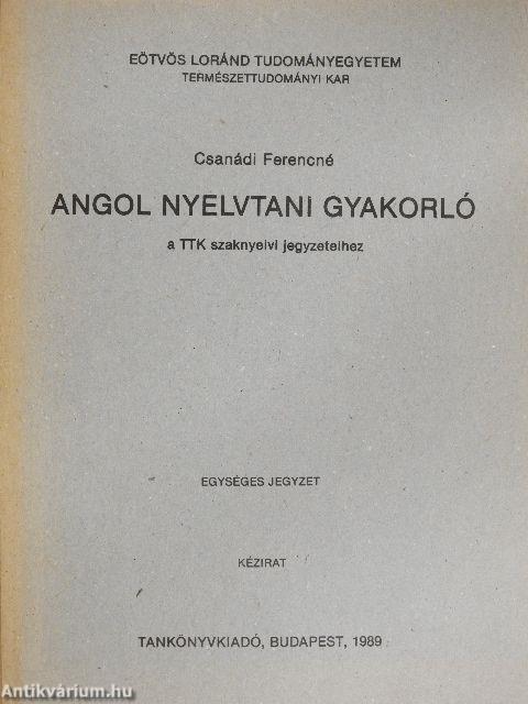 Angol nyelvtani gyakorló