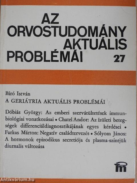 Az orvostudomány aktuális problémái 27.