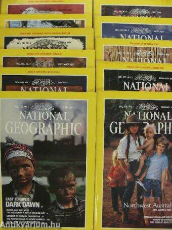 National Geographic 1991. (nem teljes évfolyam)