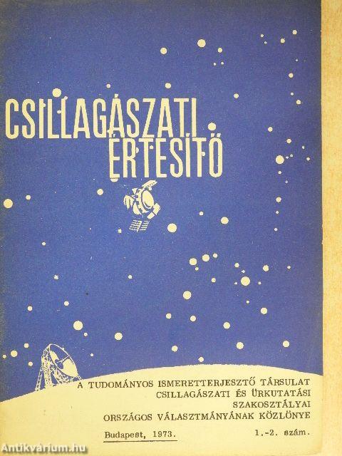 Csillagászati értesítő 1973/1-2