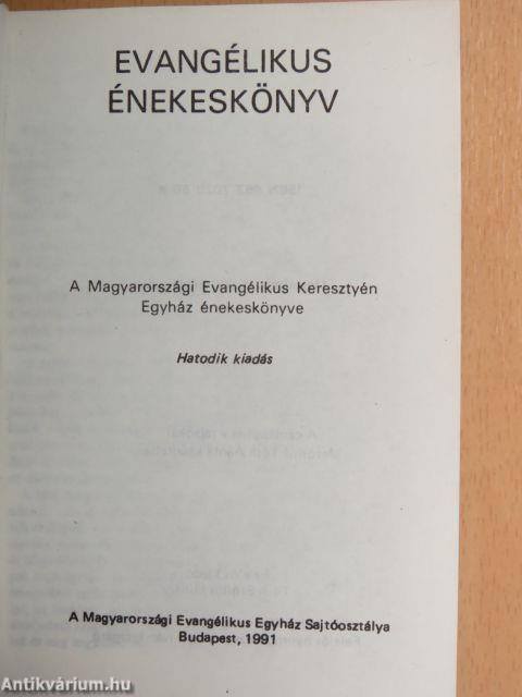 Evangélikus énekeskönyv