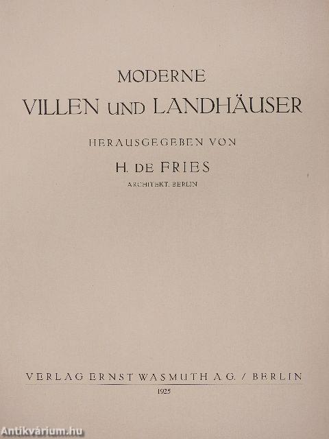 Moderne Villen und Landhäuser