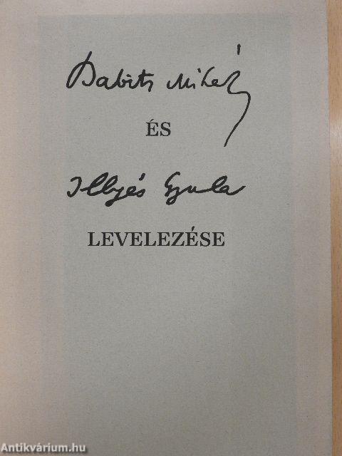 Babits Mihály és Illyés Gyula levelezése