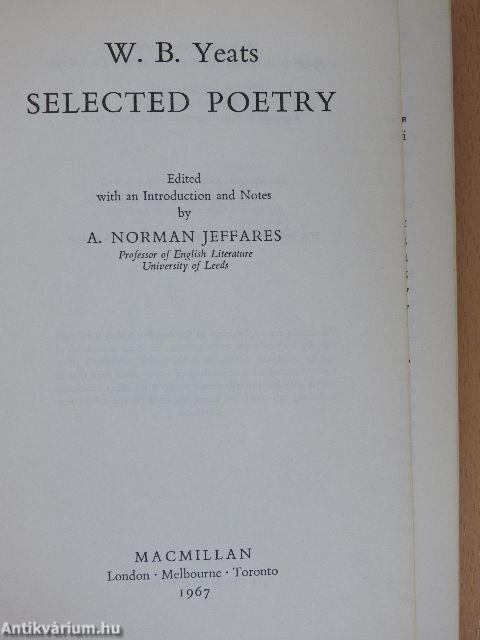 Selected Poetry