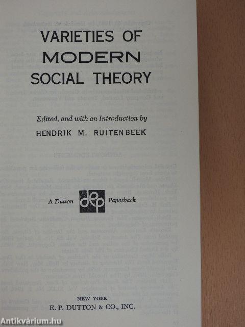 Varieties of Modern Social Theory