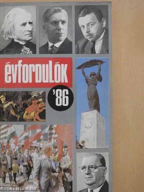 Évfordulók '86