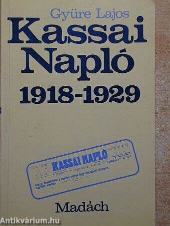 Kassai Napló 1918-1929