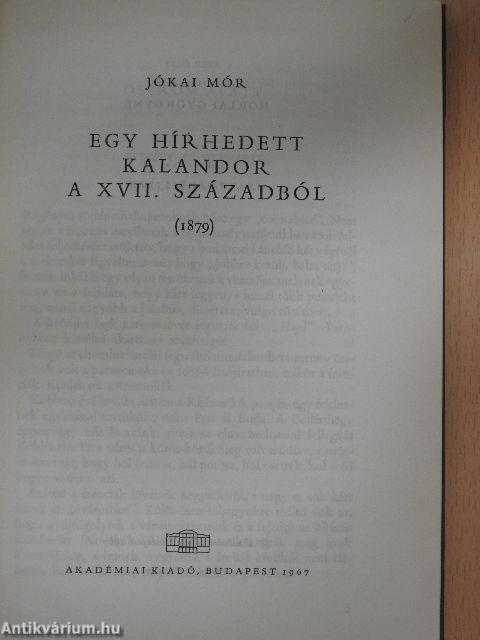 Egy hírhedett kalandor a XVII. századból