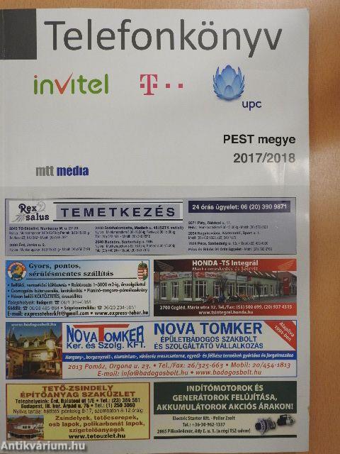 Arany Oldalak/Telefonkönyv - Pest megye 2017/2018