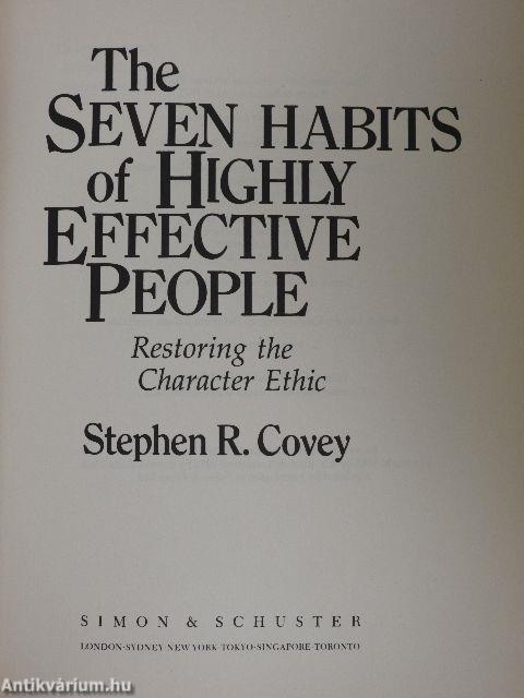 The Seven Habits of Highly Effective People