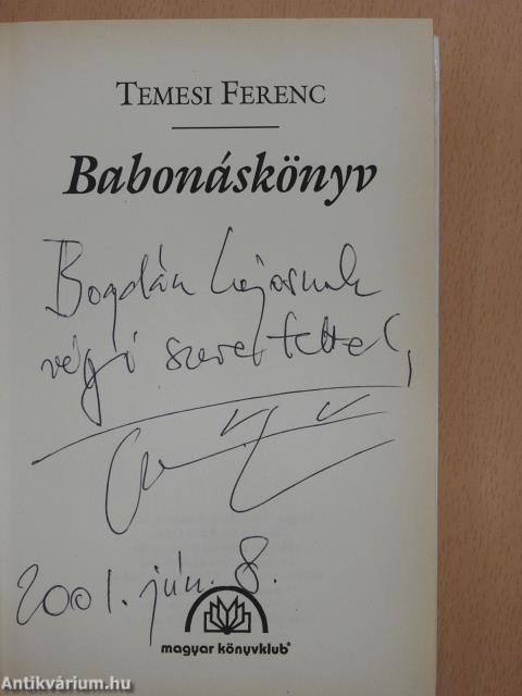 Babonáskönyv (dedikált példány)