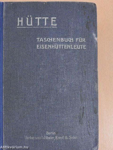 "HÜTTE" Taschenbuch für Eisenhüttenleute