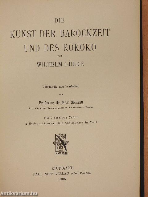 Die Kunst der Barockzeit und des Rokoko