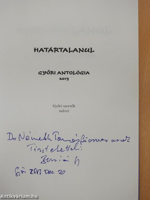 Határtalanul (dedikált példány)