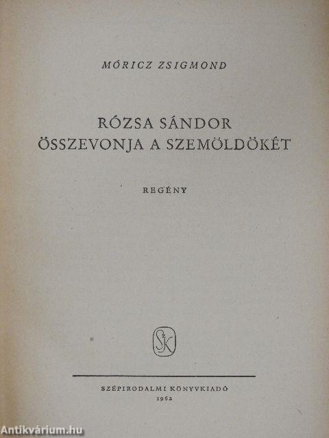 Rózsa Sándor összevonja a szemöldökét