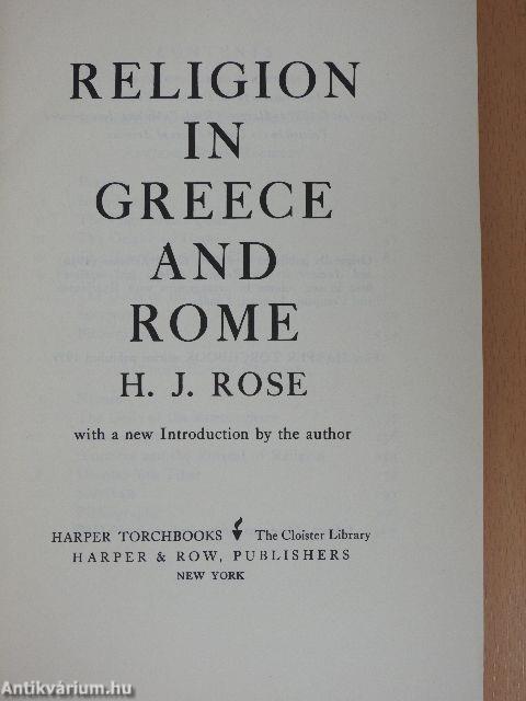 Religion in Greece and Rome