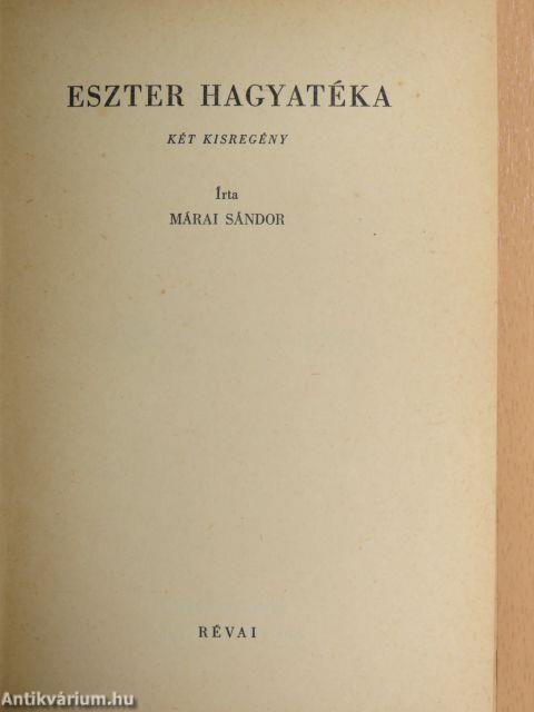 Eszter hagyatéka/Déli szél