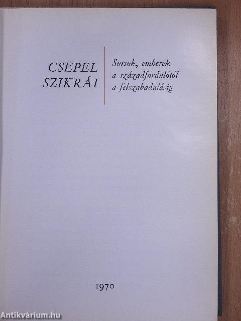 Csepel szikrái