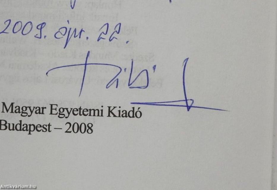 Magyar szöveg (dedikált példány)