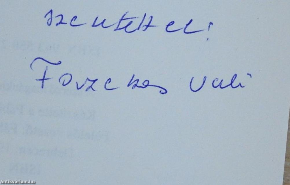 Egy asszony meg a fia (dedikált példány)