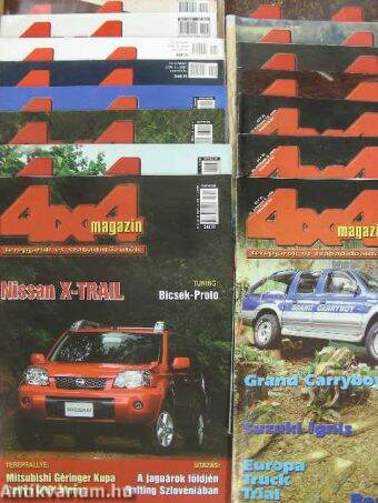 4x4 Magazin 2001-2005. (vegyes számok) (15 db)