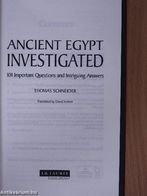 Ancient Egypt investigated