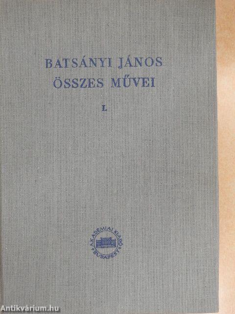 Batsányi János összes művei I-IV.